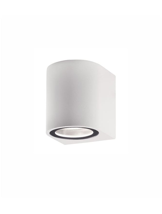 NERO Aluminium White & Glass Diffuser GU10 1x35 Watt D: 7 W: 8 H: 8 cm IP54