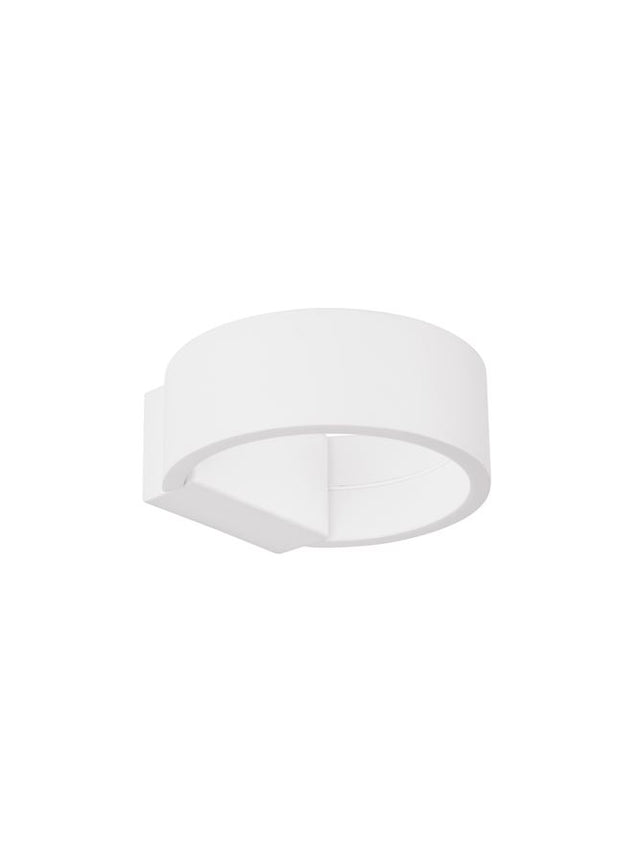 ENNA Sandy White Aluminum & Acrylic LED 6 Watt 220-240 Volt 444Lm 3000K IP20 L: 13.5 W: 13.5 H: 5 cm