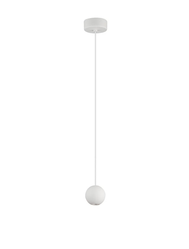 NOCCI White Aluminium White Fabric Wire LED 4.5 Watt 230 Volt 220Lm 3000K IP20 D: 5 H: 158 cm