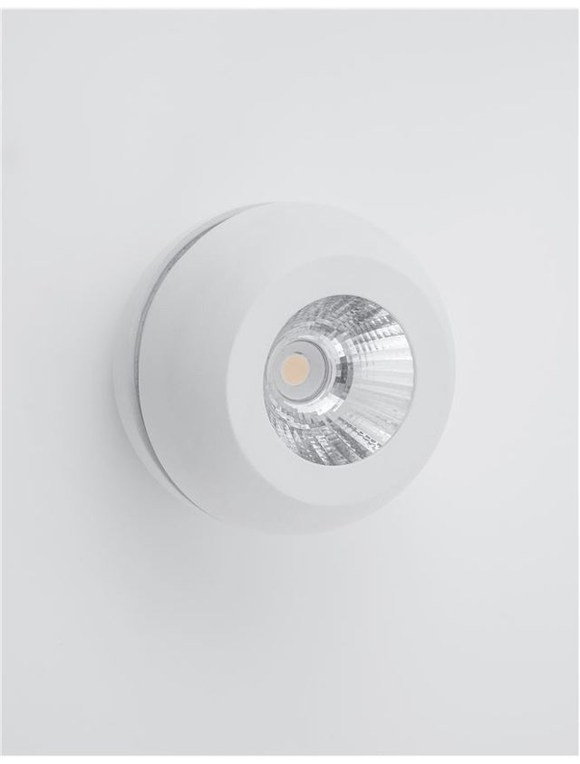 GON Sandy White Aluminium LED 5 Watt 230 Volt 400Lm 3000K IP20 D: 11 H: 9 cm