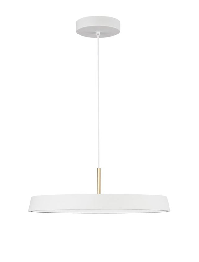 VETRO Matt White Aluminium & Acrylic LED 41 Watt 230 Volt 2693Lm 3000K IP20 D: 50 H: 120 cm