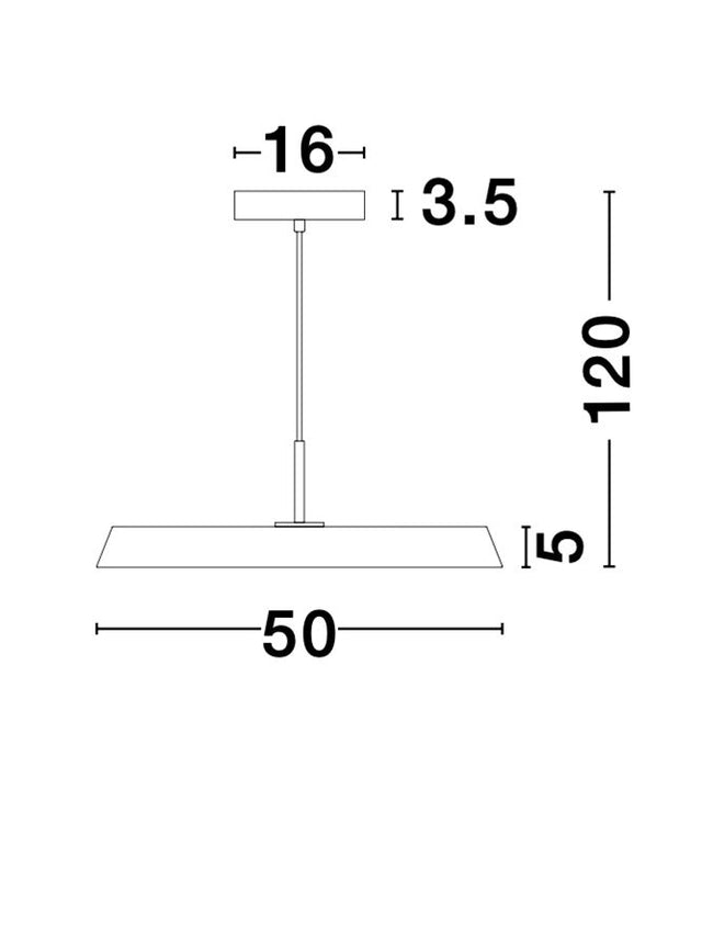 VETRO Matt Green Aluminium & Acrylic LED 41 Watt 230 Volt 2693Lm 3000K IP20 D: 50 H: 120 cm