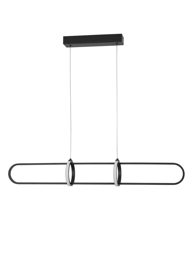 ARTE Matt Black Aluminium & Acrylic LED 31.2 Watt 230 Volt 2142Lm 3000K IP20 L: 90 H1: 13 H2: 120 cm