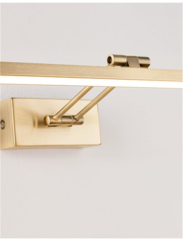 MARNELL Antique Brass Metal & Acrylic LED 12 Watt 230 Volt 801Lm 3000K IP20 L: 37.6 W: 20.5 H: 5.5 cm