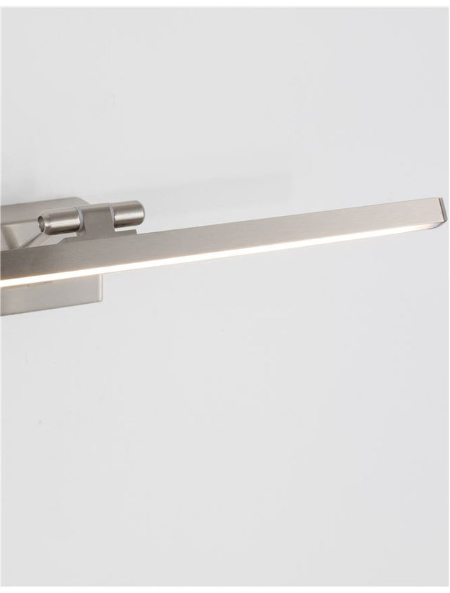 MARNELL Nickel Metal & Acrylic LED 12 Watt 230 Volt 801Lm 3000K IP20 L: 37.6 W: 20.5 H: 5.5 cm