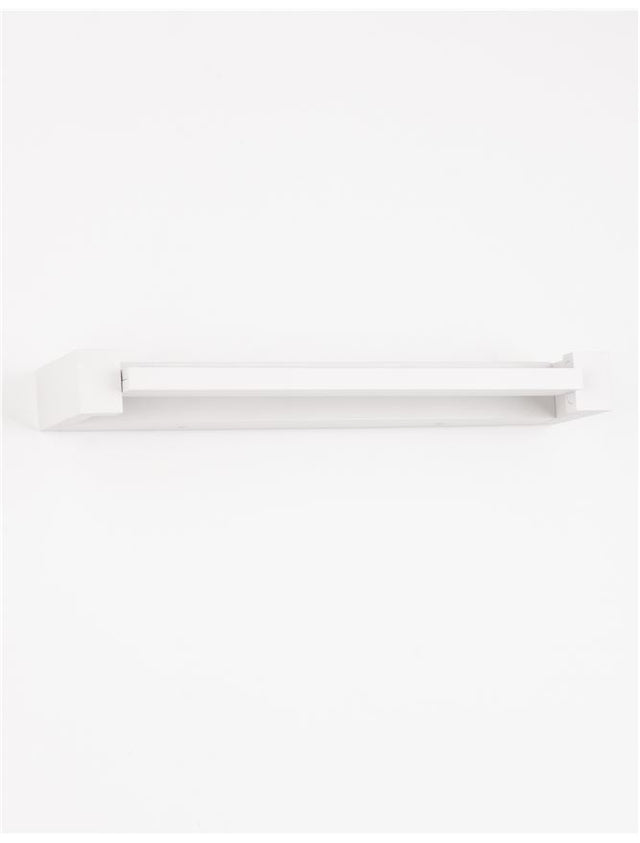 LINE Sandy White Aluminium & Acrylic LED 12 Watt 230 Volt 901Lm 3000K IP20 L: 40 W: 9 H: 4.2 cm