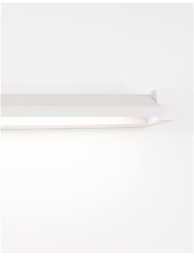 LINE Sandy White Aluminium & Acrylic LED 12 Watt 230 Volt 901Lm 3000K IP20 L: 40 W: 9 H: 4.2 cm