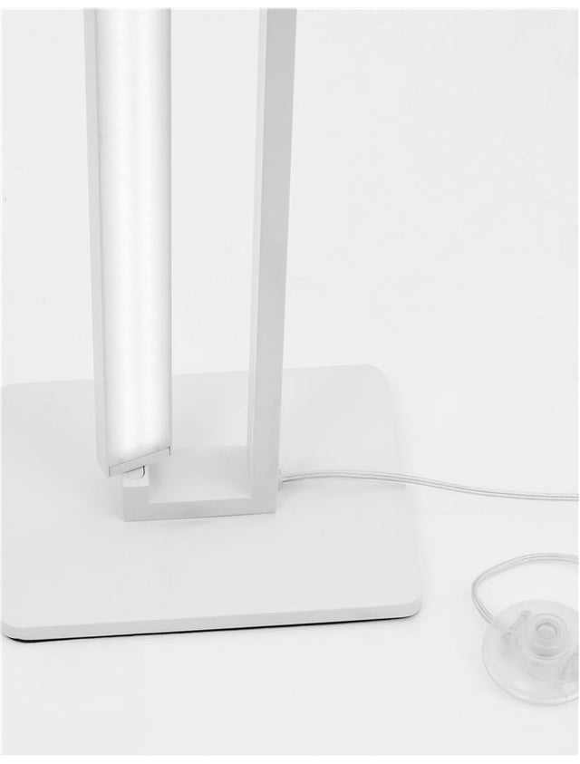 LINE Sandy White Aluminium & Acrylic Adjustable LED 27 Watt 230 Volt 1820Lm 3000K IP20 L: 24 W: 19 H: 161 cm