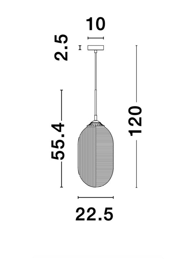 ATHENA Smoky Gray Glass Matt Black Metal LED E27 1x12 Watt 230 Volt IP20 Bulb Excluded D: 22.5 H1: 55.4 H2: 120 cm