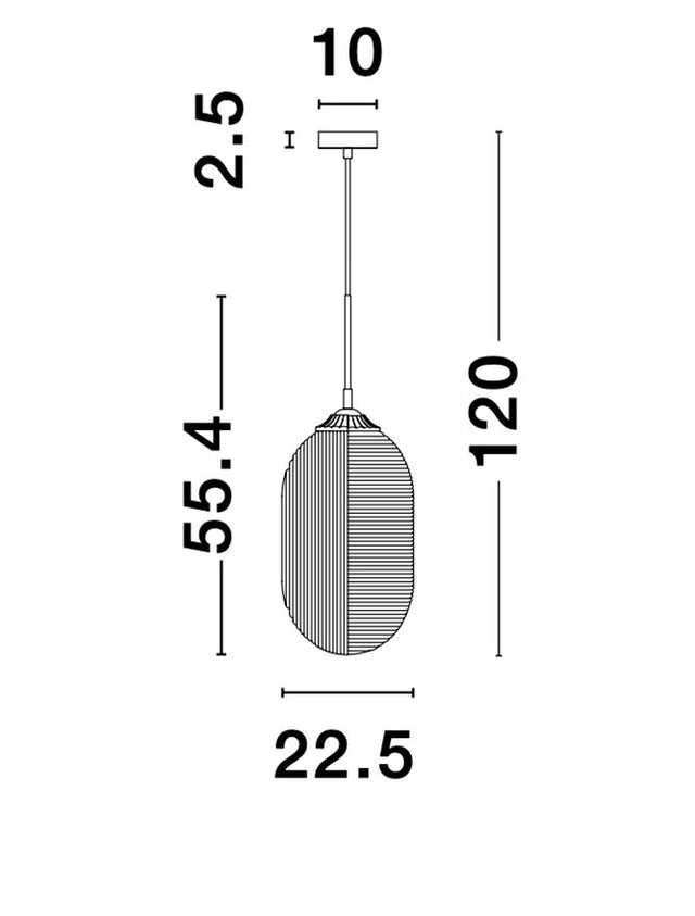 ATHENA Opal Glass Brass Metal LED E27 1x12 Watt 230 Volt IP20 Bulb Excluded D: 22.5 H1: 55.4 H2: 120 cm