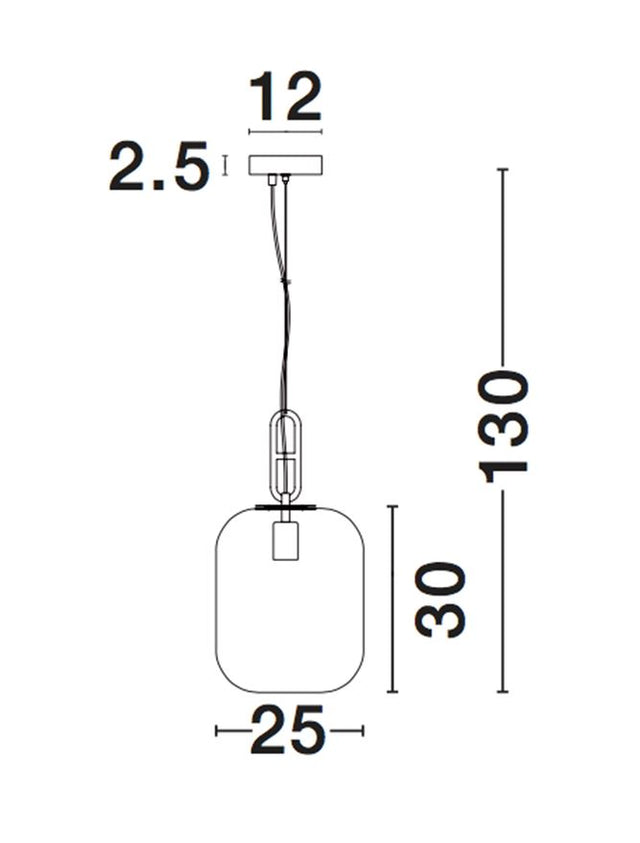 HUNTER Black Aluminium & Smoke Glass LED E27 1x12 Watt IP20 Bulb Excluded D: 25 H1: 30 H2: 130cm