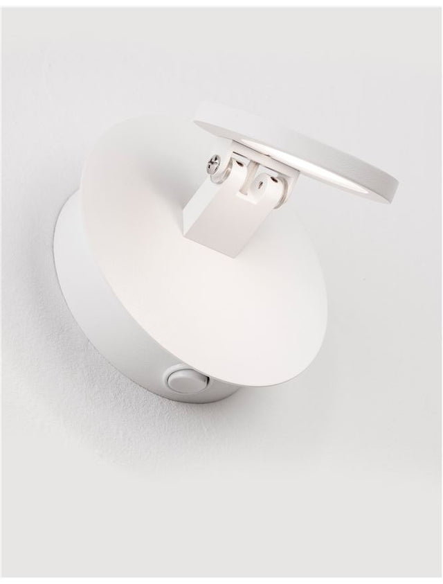 OTTO Sandy White Metal & Aluminium Acrylic LED 5 Watt 220-240 Volt 469Lm 3000K IP20 D: 12 W: 8 H: 12 cm