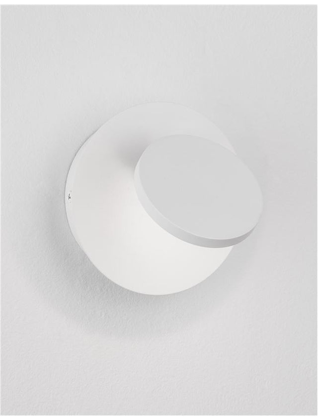 OTTO Sandy White Metal & Aluminium Acrylic LED 5 Watt 220-240 Volt 469Lm 3000K IP20 D: 12 W: 8 H: 12 cm