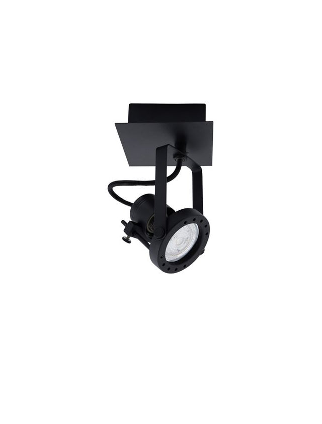 SALVA Sandy Black Metal LED GU10 1x10 230 Volt IP20 Bulb Excluded L: 10 H: 16 cm