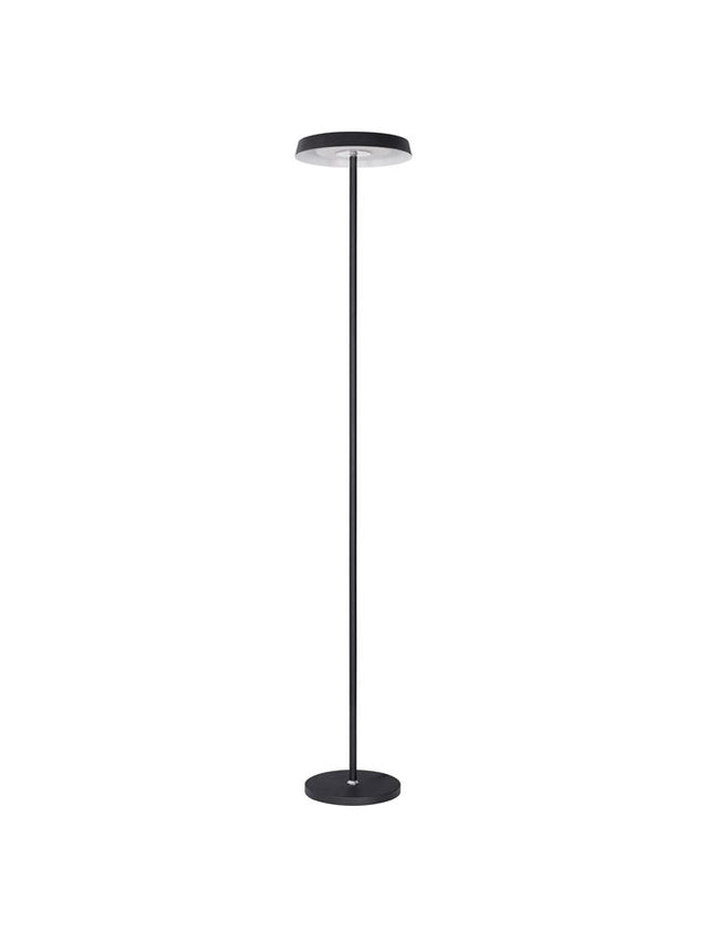 VITI Dimmable Sandy Black Aluminium & Acrylic LED 18 Watt 230 Volt 1300Lm 3000K IP20 D: 30 W: 30 H: 170 cm