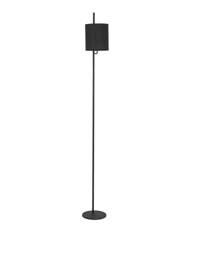 YAMA Black Fabrirc Shade & Black Aluminium Switch On/Off LED E27 1x12 Watt 230Volt IP20 Bulb Excluded L: 20 H1: 22 H2: 176 cm