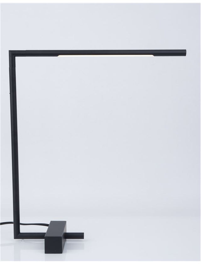 RACCIO Black Metal & Acrylic LED 6.8 Watt 230 Volt 280Lm 3000K IP20 L: 36.5 W: 12 H: 40 cm