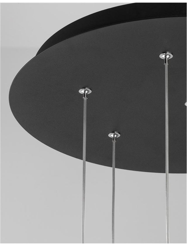 ULTRATHIN Sandy Black Aluminium 
LED 7x3 Watt 230 Volt 
1260Lm 3000K IP20 
D: 40 H: 150 cm Adjustable Height