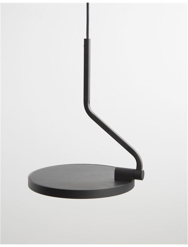 LUCCELO Sandy Black Aluminium
& Acrylic 
LED 10 Watt 230 Volt 
500Lm 3000K IP20
Cable Length: 390 cm 
L: 16 W: 16 H: 400 cm Adjustable Height, Rotating & Adjustable