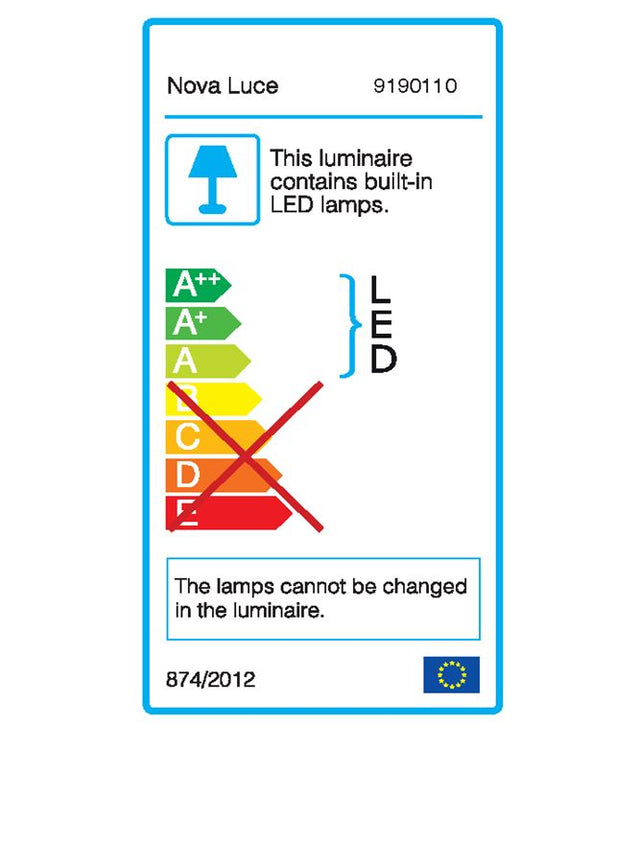 LUCCELO Sandy Black Aluminium & Acrylic LED 10 Watt 230 Volt 500Lm 3000K IP20 L: 16 W: 16 H: 400 cm