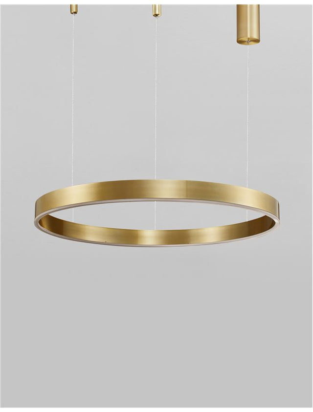 MOTIF Brass Gold Aluminium & Acrylic LED 40 Watt 230 Volt 2800Lm 3000K IP20 D: 60 H: 120 cm