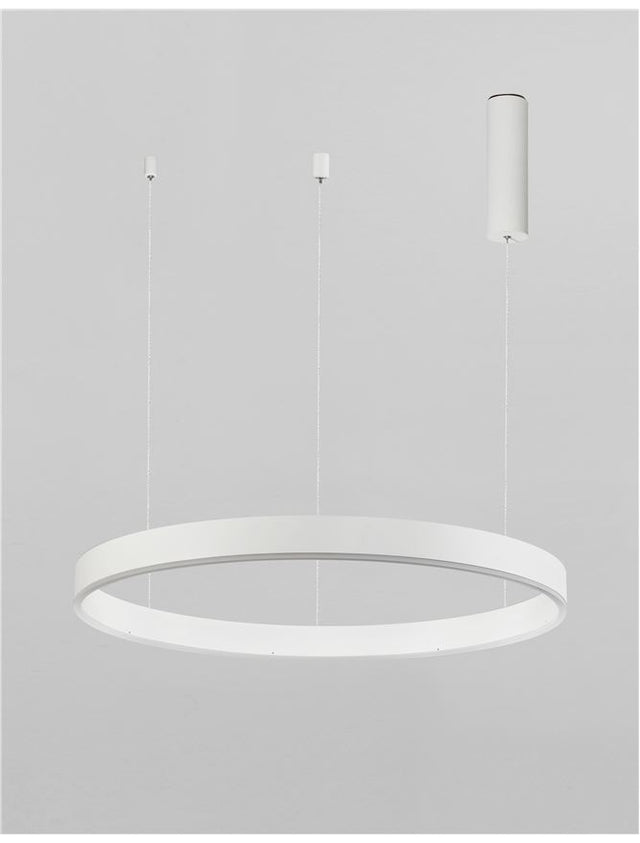 MOTIF Sandy White Aluminium & Acrylic LED 40 Watt 230 Volt 2800Lm 3000K IP20 D: 60 H: 120 cm