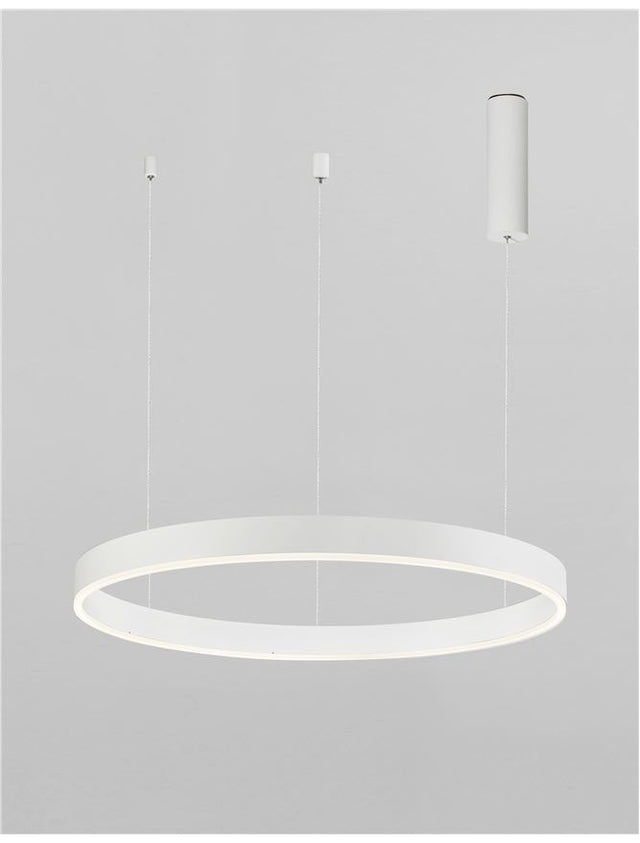 MOTIF Sandy White Aluminium & Acrylic LED 40 Watt 230 Volt 2800Lm 3000K IP20 D: 60 H: 120 cm