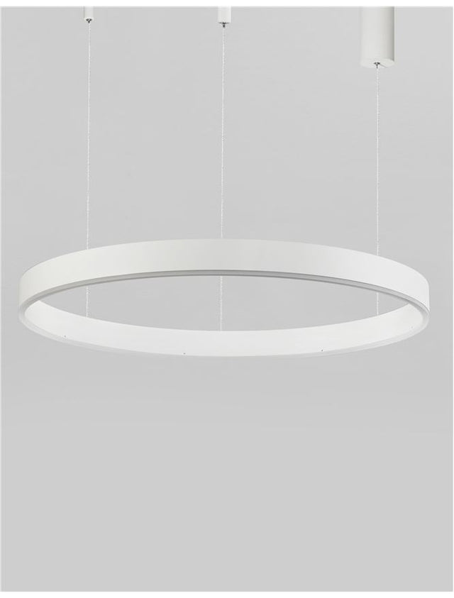 MOTIF Sandy White Aluminium & Acrylic LED 48 Watt 230 Volt 3360Lm 3000K IP20 D: 80 H: 120 cm