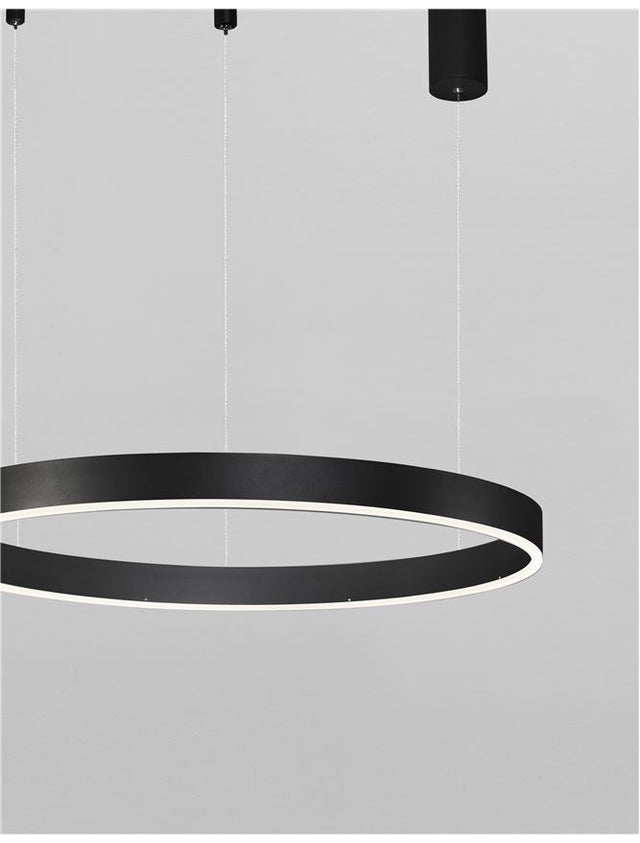 MOTIF Sandy Black Aluminium & Acrylic LED 40 Watt 230 Volt 2800Lm 3000K IP20 60 D: 60 H: 120 cm