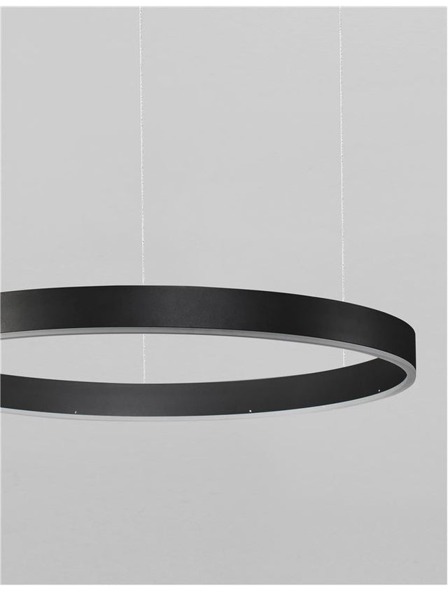 MOTIF Sandy Black Aluminium & Acrylic LED 40 Watt 230 Volt 2800Lm 3000K IP20 60 D: 60 H: 120 cm