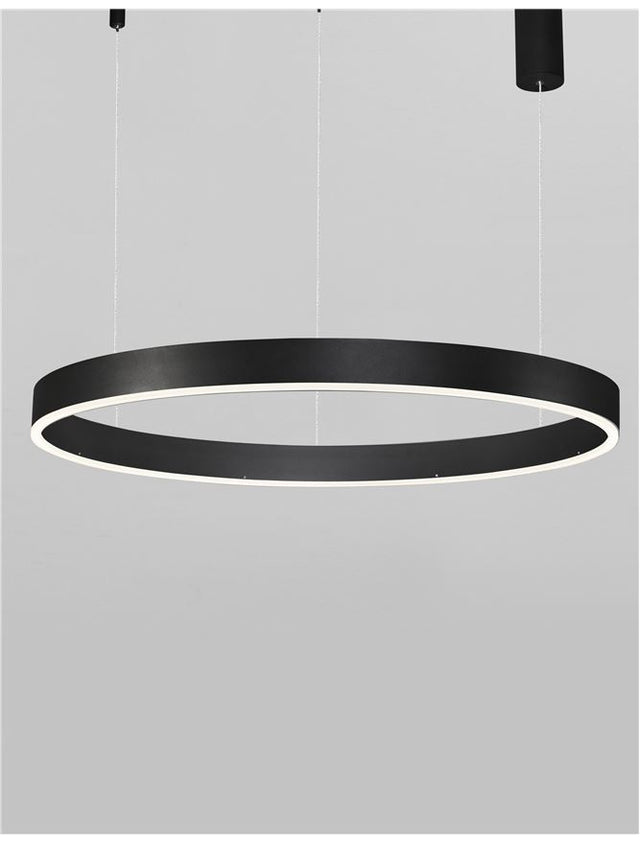 MOTIF Sandy Black Aluminium & Acrylic LED 48 Watt 230 Volt 3360Lm 3000K IP20 D: 80 H: 120 cm