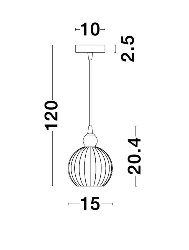 ODELL Chrome Aluminium Opal Glass LED E14 1x5 Watt 230 Volt IP20 Bulb Excluded D: 15 H1: 20.4 H2: 120 cm