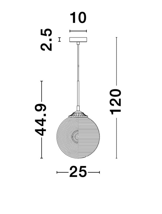 ATHENA Champagne Glass Brass Metal LED E27 1x12 Watt 230 Volt IP20 Bulb Excluded D: 25 H: 120 cm