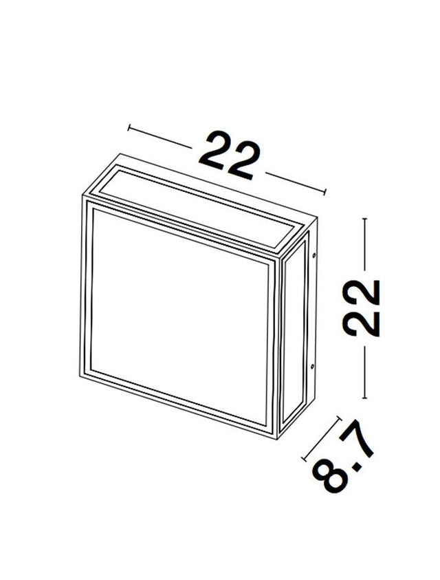 SORREN Anthracite Die-Casting Aluminium & Clear Glass LED E27 2x12 Watt 220-240 Volt IP65
Bulb Excluded L: 22 W: 8.7 H: 22 cm