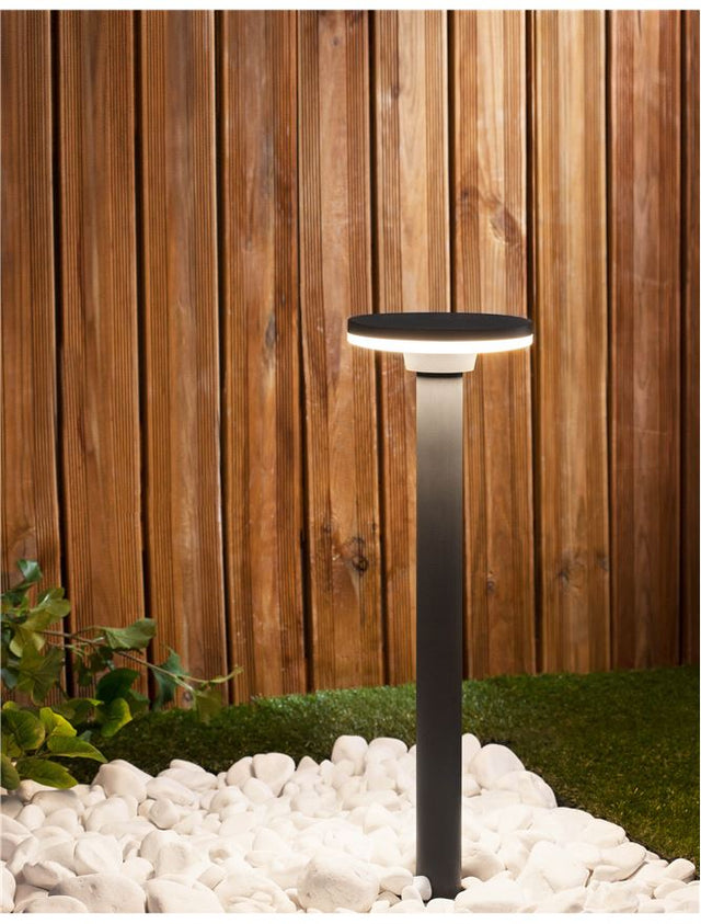 SUITE Dark Gray Aluminium & Acrylic LED 12 Watt 480 Lm 3000K D: 18 H: 60 cm IP54