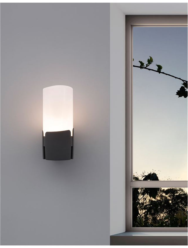 PYRO Dark Gray Aluminium White Acrylic LED E27 1x12 Watt 220-240 Volt IP54
Bulb Excluded D: 10 W: 13 H: 21 cm