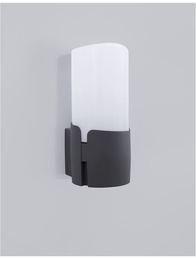 PYRO Dark Gray Aluminium White Acrylic LED E27 1x12 Watt 220-240 Volt IP54
Bulb Excluded D: 10 W: 13 H: 21 cm