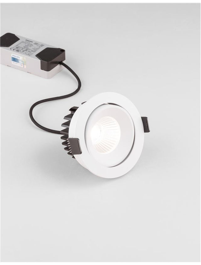 BLADE White Aluminium LED 12 Watt 720Lm 3000K D: 9 H: 4.7 cm IP65