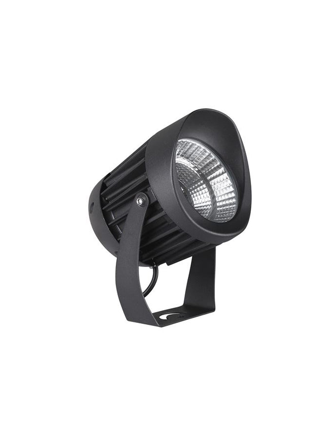 NORTH Black Aluminium & Glass LED 20 Watt 1500Lm 3000K D: 12 W: 18 cm IP65