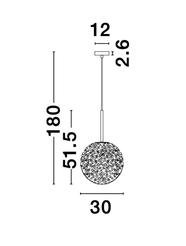 MIRANO Clear Structured Glass & Brushed Gold Steel E27 1x12 Watt 230 Volt IP20 Bulb Excluded D: 30 H1: 51.5 H2: 180 cm