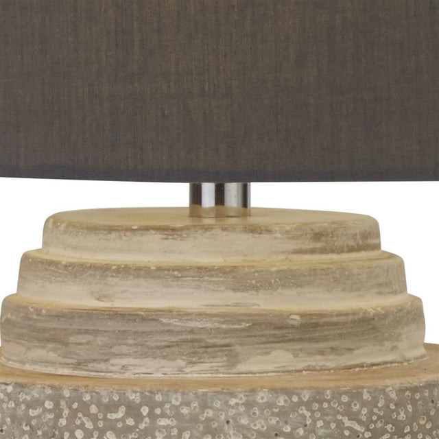 ZARA GREY CEMENT TABLE LAMP WITH GREY SHADE