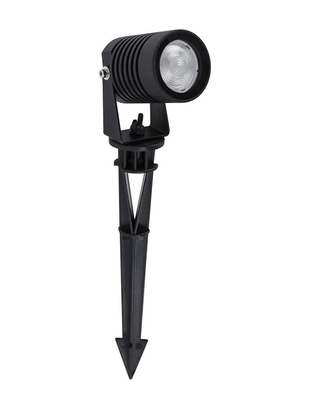 STAKE Black Aluminium & Glass LED 5 Watt 378Lm 3000K CRI>80 100-240 Volt 50Hz Beam Angle 21.2° IP65 D: 5 W: 9 H: 33 cm