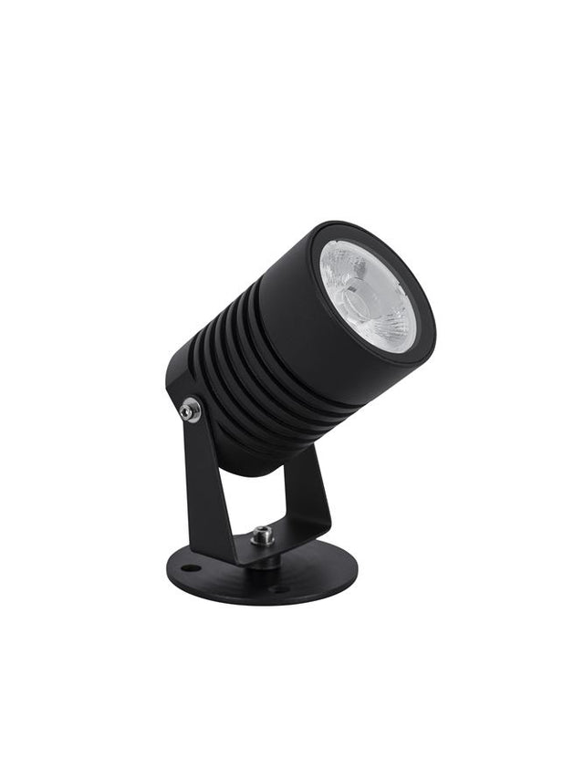 FEND Black Aluminium & Glass LED 10 Watt 742Lm 3000K CRI>80 100-240 Volt Beam Angle 24° IP65 D: 6.5 W: 9 H: 15 cm