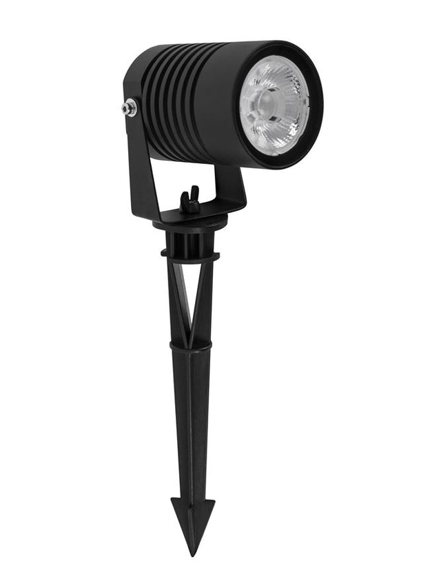 STAKE Black Aluminium & Glass LED 10 Watt 742Lm 3000K CRI>80 100-240 Volt 50Hz Beam Angle 24.6° IP65 D: 6.5 W: 11 H: 35 cm