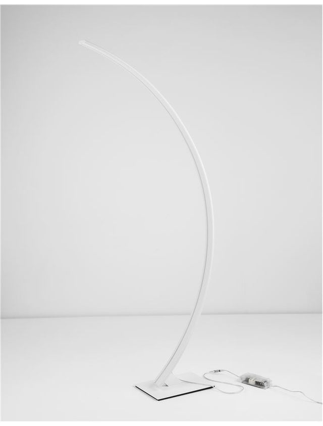 BRETON Sandy White Aluminium & Acrylic LED 40 Watt 230 Volt 2120Lm 3000K IP20 L: 20 W: 56 H: 150 cm