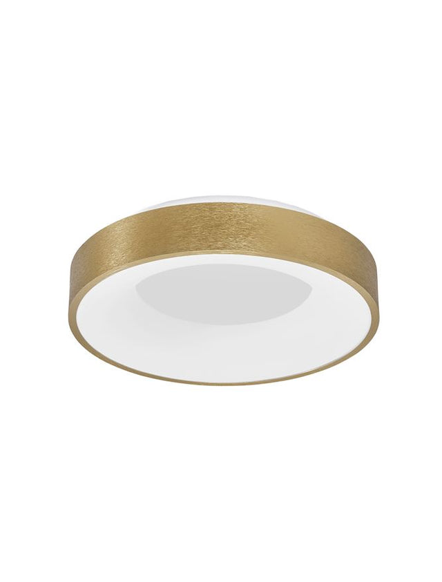 RANDO THIN Brushed Gold Aluminium & Acrylic LED 30 Watt 230 Volt 1950Lm 3000K IP20 D: 38 H: 9 cm