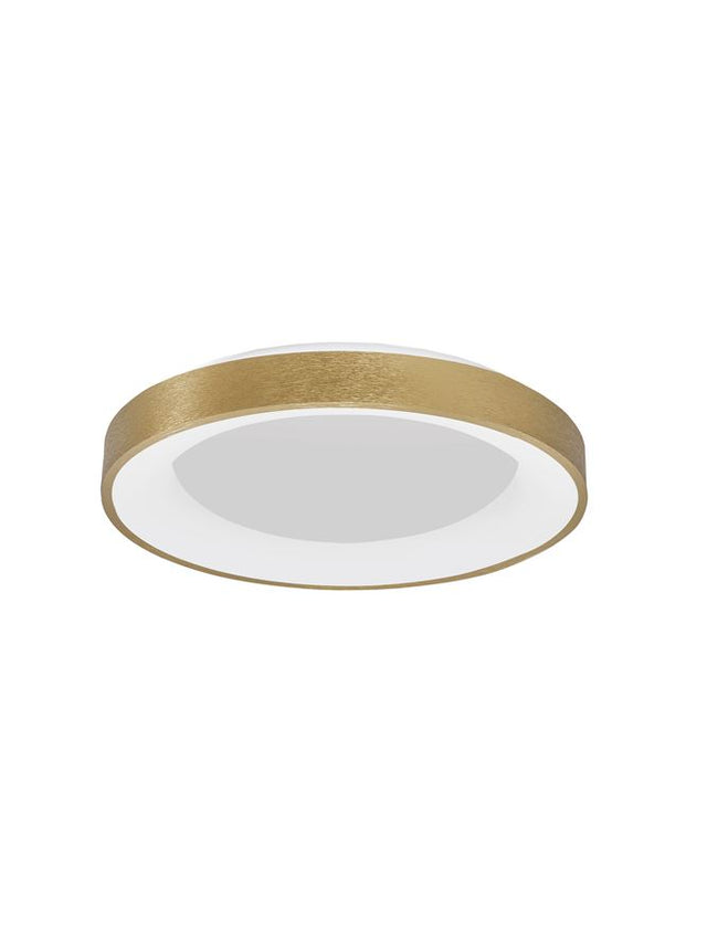 RANDO THIN Brushed Gold Aluminium & Acrylic LED 50 Watt 230 Volt 3250Lm 3000K IP20 D: 60 H: 9 cm