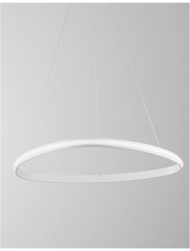 ARIES Dimmable Sandy White Aluminium & Acrylic LED 32 Watt 230 Volt 1770Lm 3000K IP20 D: 74 H: 120 cm