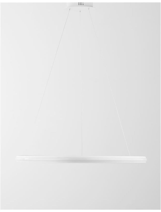 ARIES Dimmable Sandy White Aluminium & Acrylic LED 32 Watt 230 Volt 1770Lm 3000K IP20 D: 74 H: 120 cm