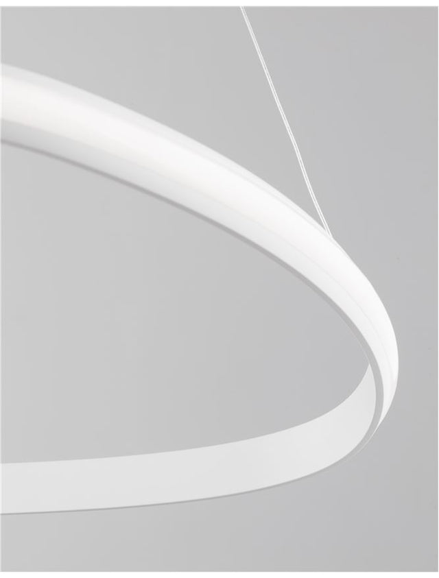 ARIES Dimmable Sandy White Aluminium & Acrylic LED 32 Watt 230 Volt 1770Lm 3000K IP20 D: 74 H: 120 cm